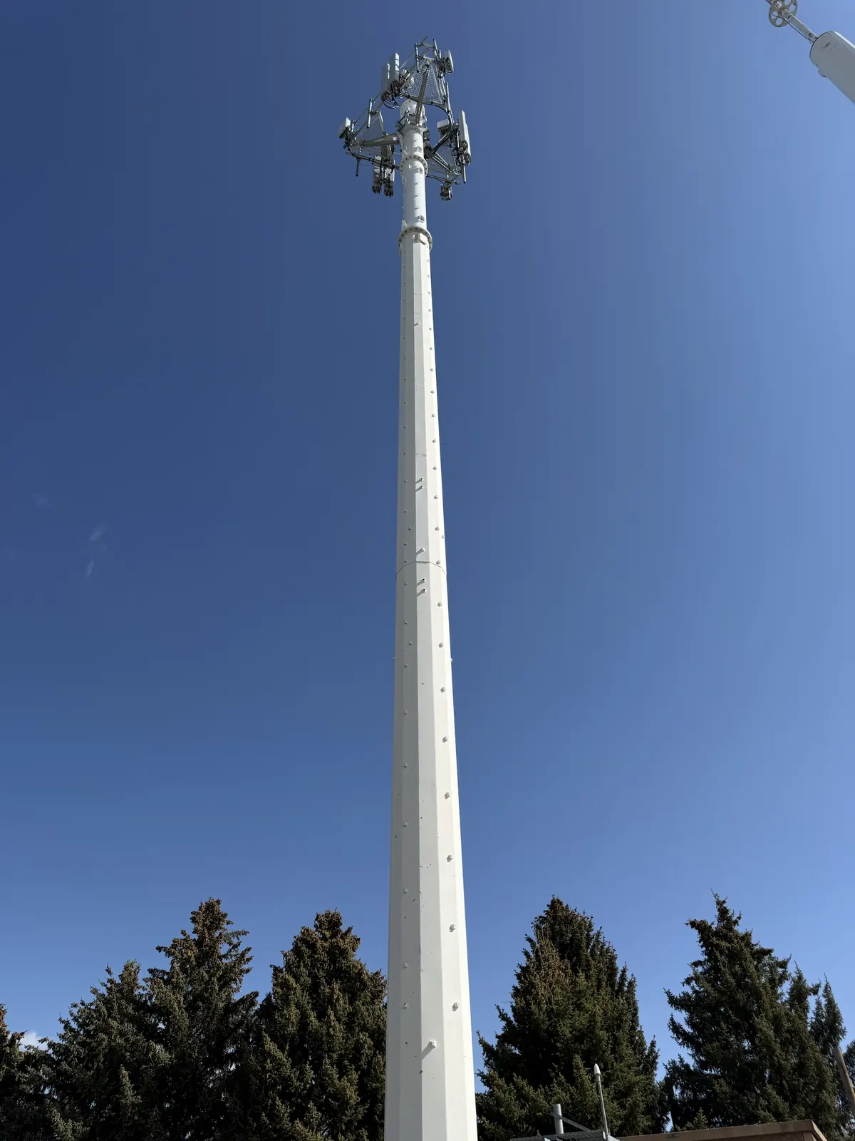 White monopole with antenna array